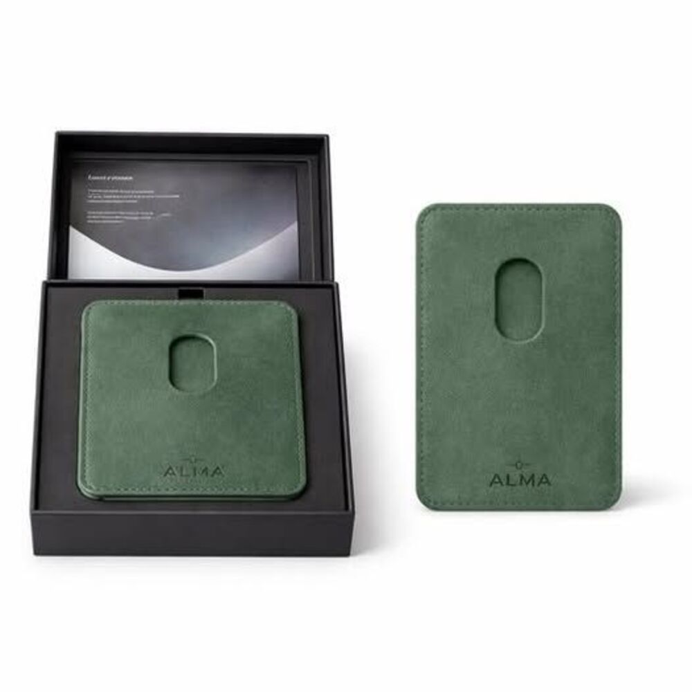 ALTRA ALMA MagSafe Wallet Alcantara Cardholder Forest Green